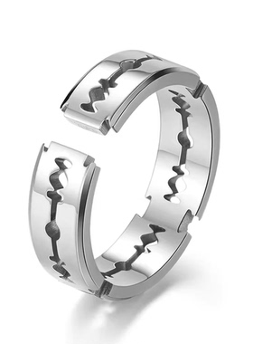 男士剃须刀片钛钢ring