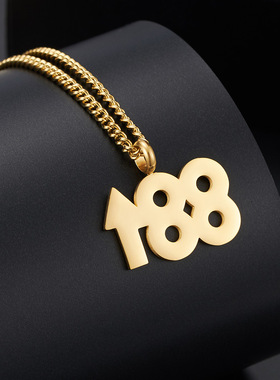 同款钛钢项链吊坠时尚首饰情侣男