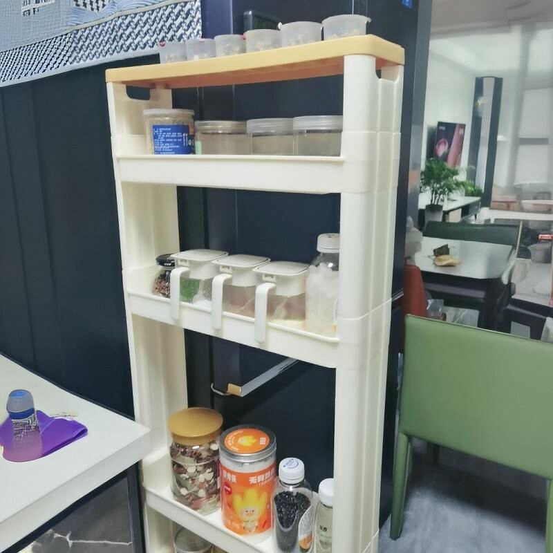 10cm10厘米厨房窄缝收纳柜冰箱缝隙极窄夹缝置物架侧面窄柜窄架 - 图2