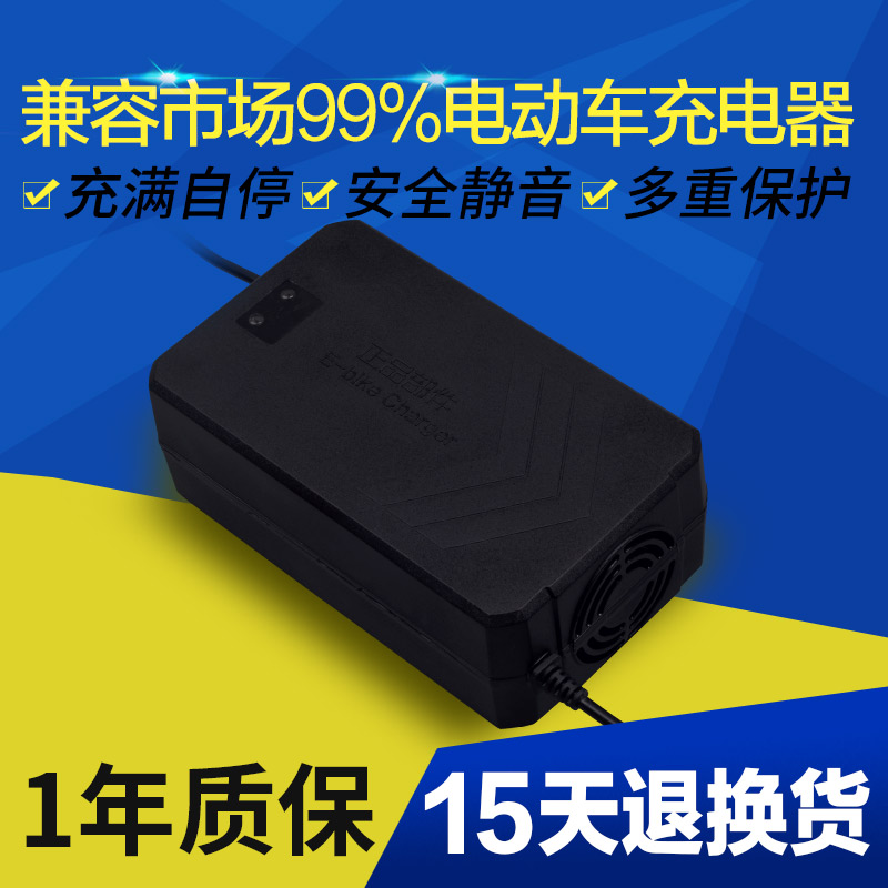 电动车电瓶充电器24V12AH36V12AH12v20ah48V新日爱玛小海豚夹子等-图3