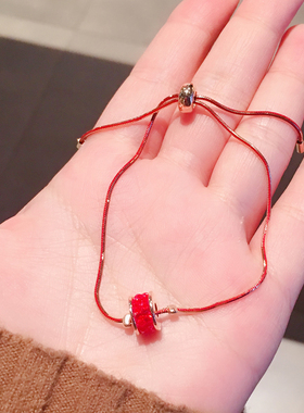 东大门韩国过年红色招财配饰手链