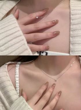 赵露思同款鼻屎钻项链女轻奢小众ins气质高级感锁骨链送女友礼物