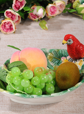 方亚陶瓷零食糖果碗餐桌入宅摆件