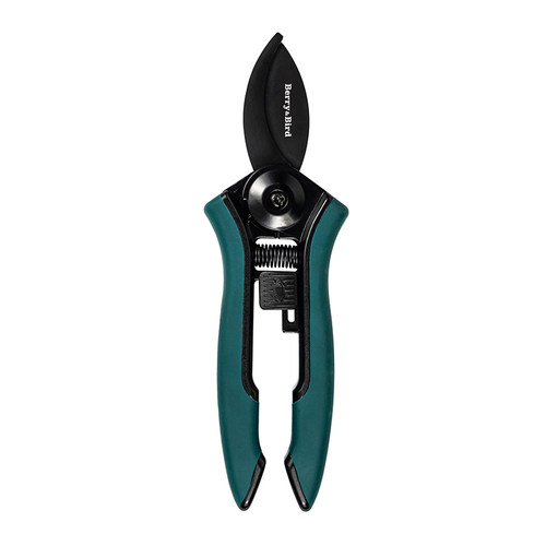 BerryBird特氟龙弯头花枝剪不锈钢刀片虹越园艺采花果迷你修枝剪 - 图3