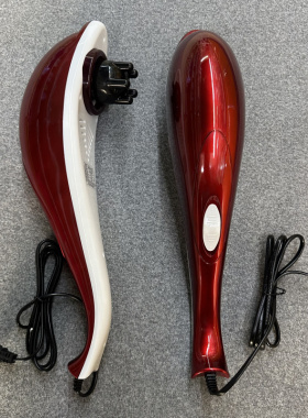 海豚按摩器棒电动手持式肩颈敲打锤颈椎腰部全身经络捶背部震动仪