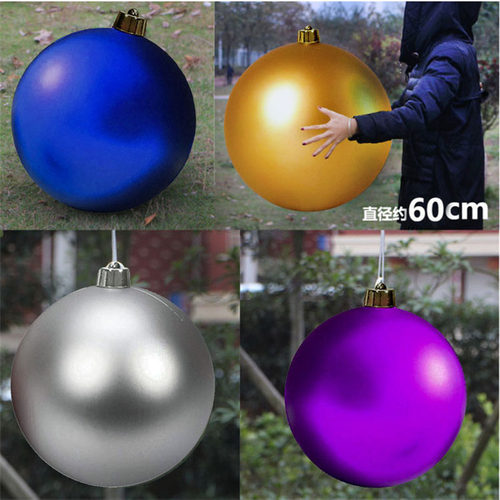 圣诞球装饰球大球哑光婚礼吊球商场中庭吊饰橱窗美陈节庆婚庆挂饰 - 图0