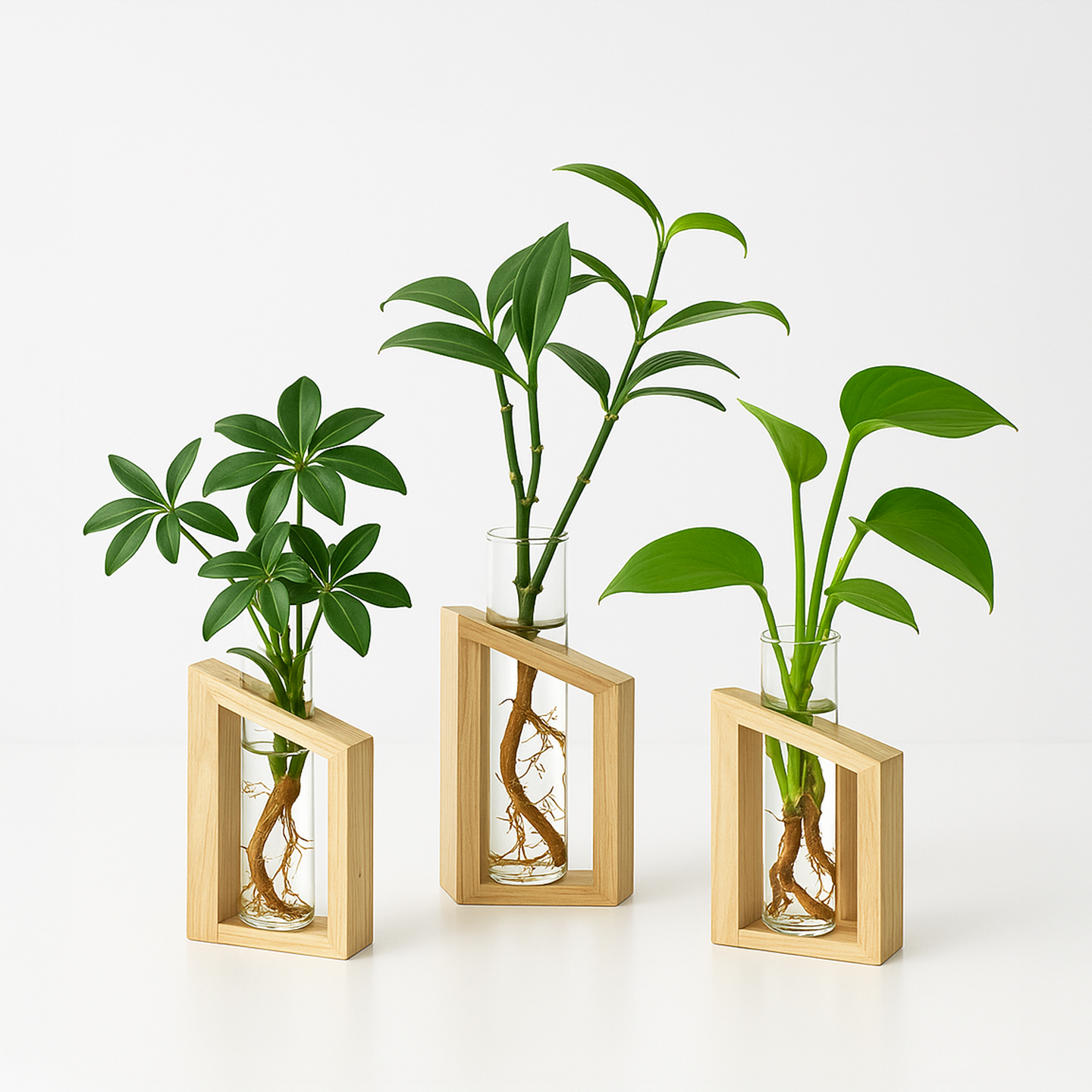 发财树水培植物室内绿萝竹柏九里香办公室桌面绿植水养小盆栽摆件 - 图2