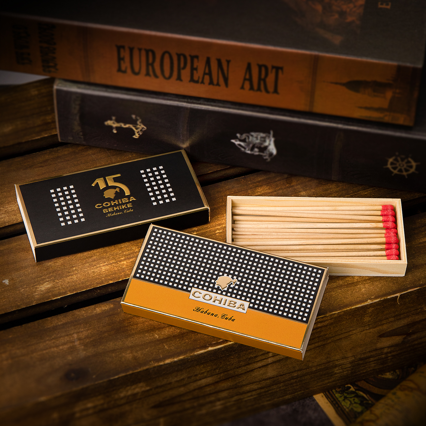 西班牙Habanos哈伯纳斯雪茄专用火柴长杆雪松木高希霸雪茄火柴 - 图0