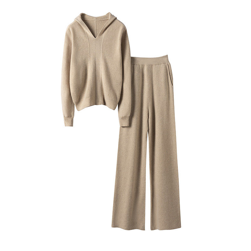 一眼爱上！连帽羊绒衫女卫衣羊绒裤女外穿羊绒套装,淘宝优惠券,粉丝福利购,淘宝优惠卷