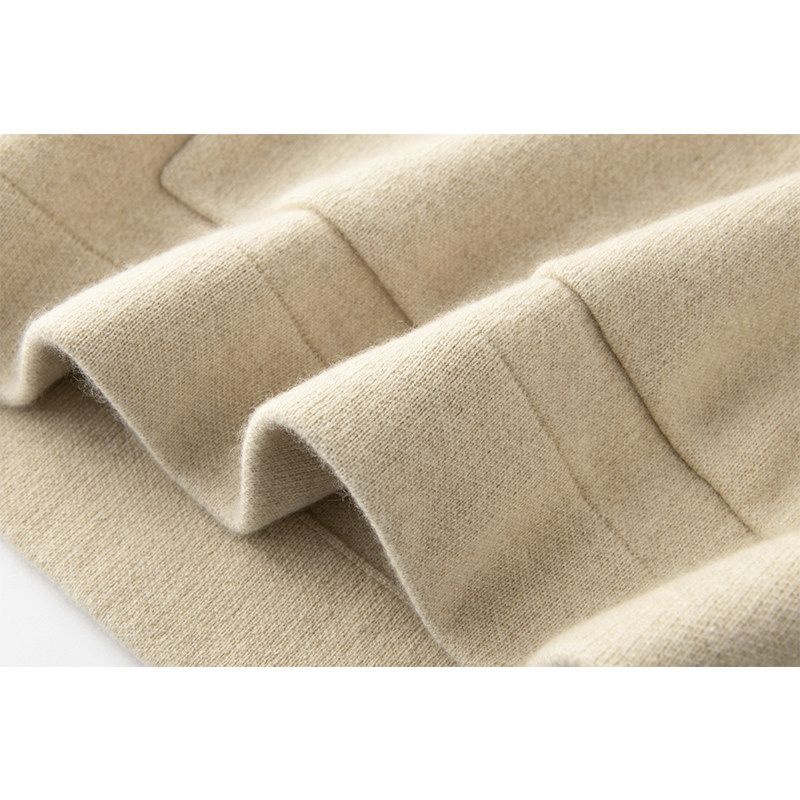 洒脱大气 双面针织 J简廓形中长款连帽羊绒衫女毛衣外套帽衫,淘宝优惠券,粉丝福利购,淘宝优惠卷