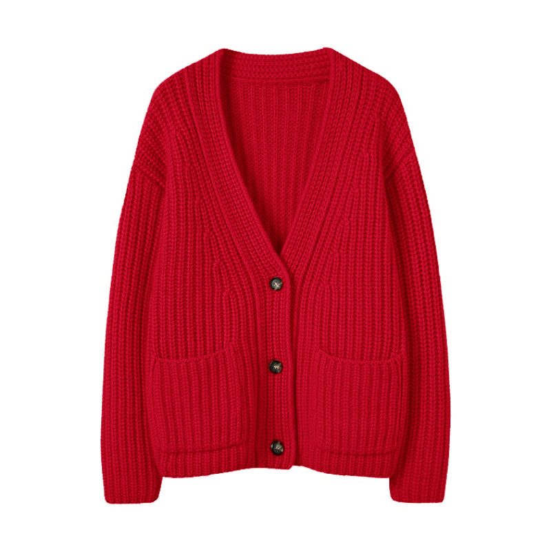 始于颜值~100%纯山羊绒开衫女加厚保暖V领针织毛衣宽松百搭,淘宝优惠券,粉丝福利购,淘宝优惠卷