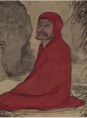 明宋旭达摩面壁达摩祖师画像