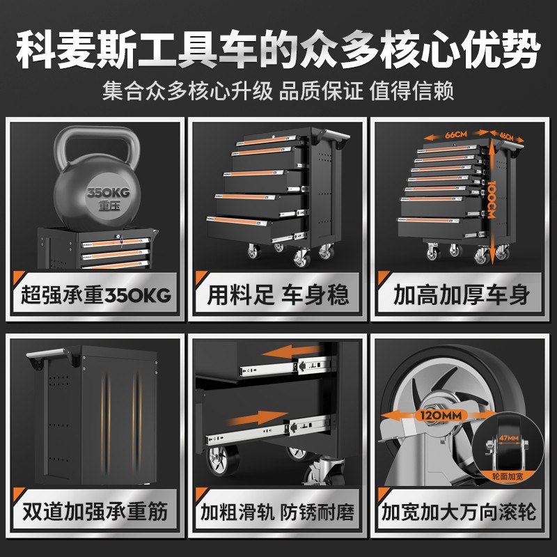 定制工具车小推车工具箱多功能汽修车间用柜子架子收纳车加工数控-图2