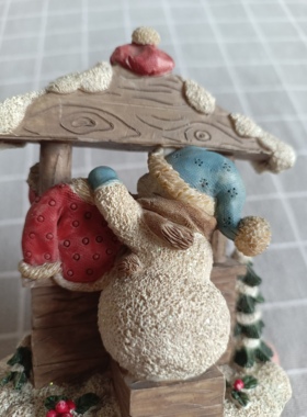 孤品老货雪人摆件磕碰瑕疵