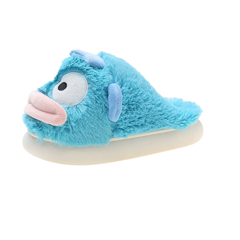 冬季棉拖鞋女可爱小丑鱼室内居家毛绒保暖踩屎感厚底防滑包头拖鞋,淘宝优惠券,粉丝福利购,淘宝优惠卷