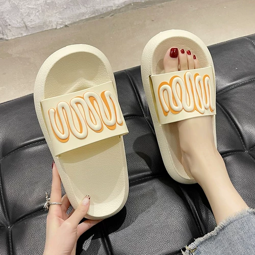 Tide, летние тапочки, модная обувь, нескользящие слайдеры на платформе, коллекция 2021, популярно в интернете