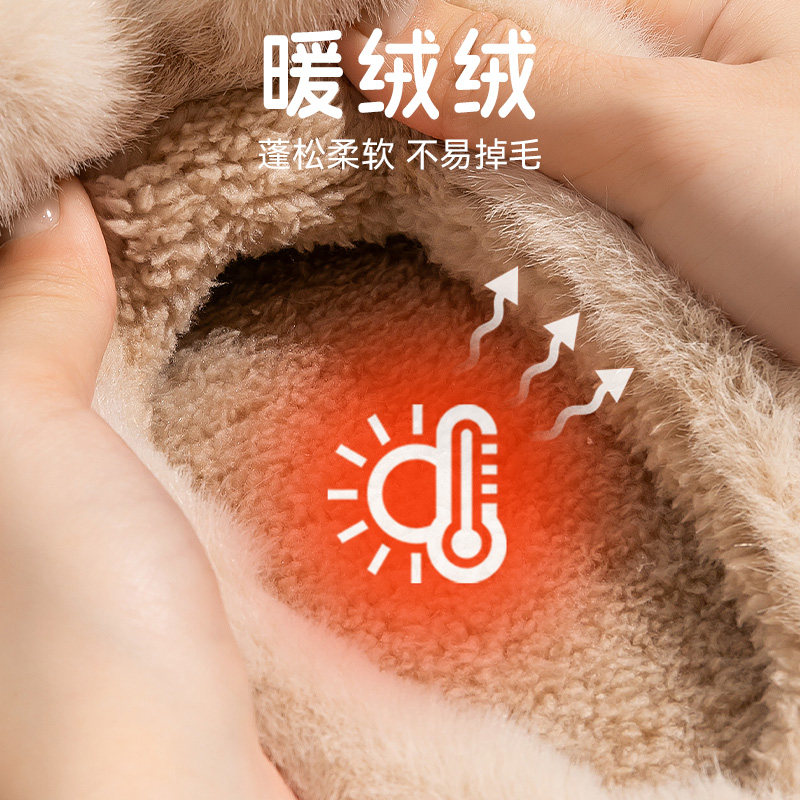 蝴蝶结棉拖鞋女款2025秋冬季新款毛毛绒室内居家保暖防滑厚底棉鞋,淘宝优惠券,粉丝福利购,淘宝优惠卷