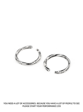 复古莫比乌丝字母戒指ZXS男小众