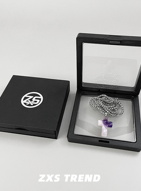 天然石裂纹绿松石十字架男女情侣