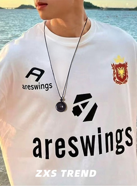 ZXS TREND 新中式天然黑曜石平安扣项链男女高级感转运吊坠配饰潮