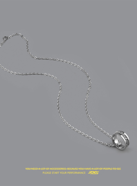 欧美链条钛钢戒指蹦迪配饰吊坠