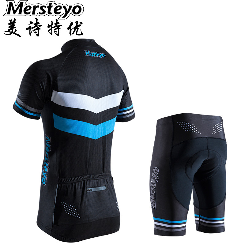 mersteyo/美诗特优男夏季骑行服短袖套装自行车服装骑行短裤干将 - 图2