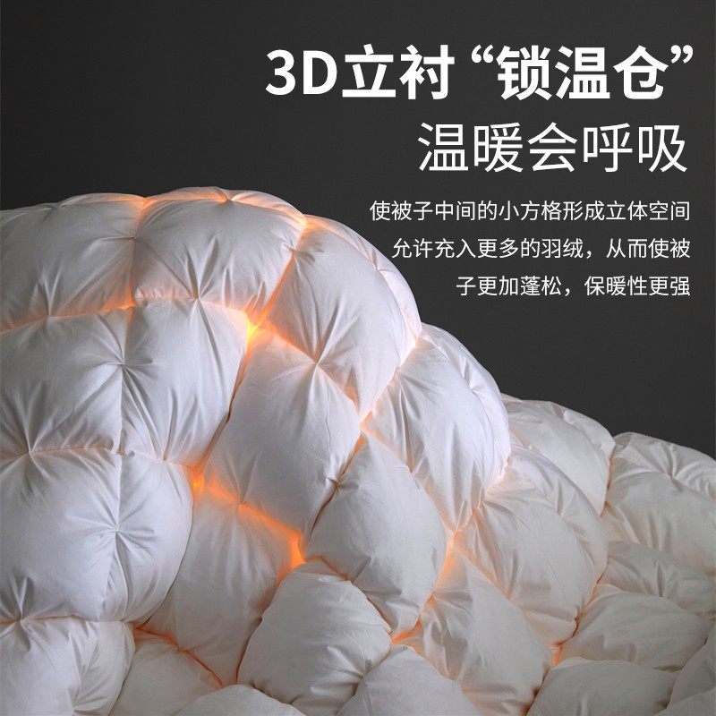 五星级酒店京希尔顿95白鹅绒冬被羽绒春秋被子家用加厚暖学生被芯,淘宝优惠券,粉丝福利购,淘宝优惠卷