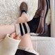 Socks for women 2025 new popular mid-calf socks Maillard boneless Birkenstock shoes with mid-calf socks in autumn, winter and spring