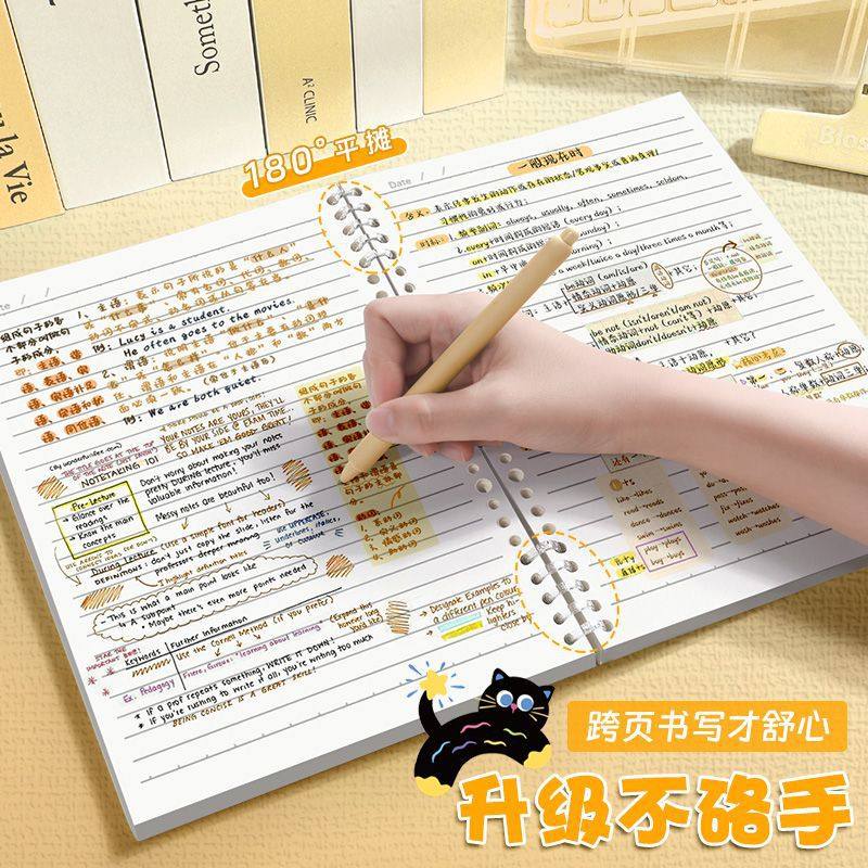 20包邮A5/B5可爱卡通线圈笔记本高颜值加厚不硌手活页本可拆卸,淘宝优惠券,粉丝福利购,淘宝优惠卷