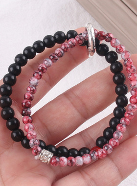 国潮黑神话悟空情侣手链金木水火土紧箍咒葫芦手串仿黑曜石饰品批