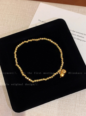 新中式葫芦盘缠手链金色福禄轻奢高级感手串复古百搭编织手绳手饰