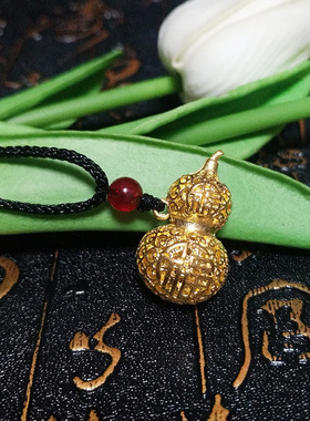 防金银葫芦吊坠项链福禄双全镂空福葫芦男女款情侣礼物直播间福利