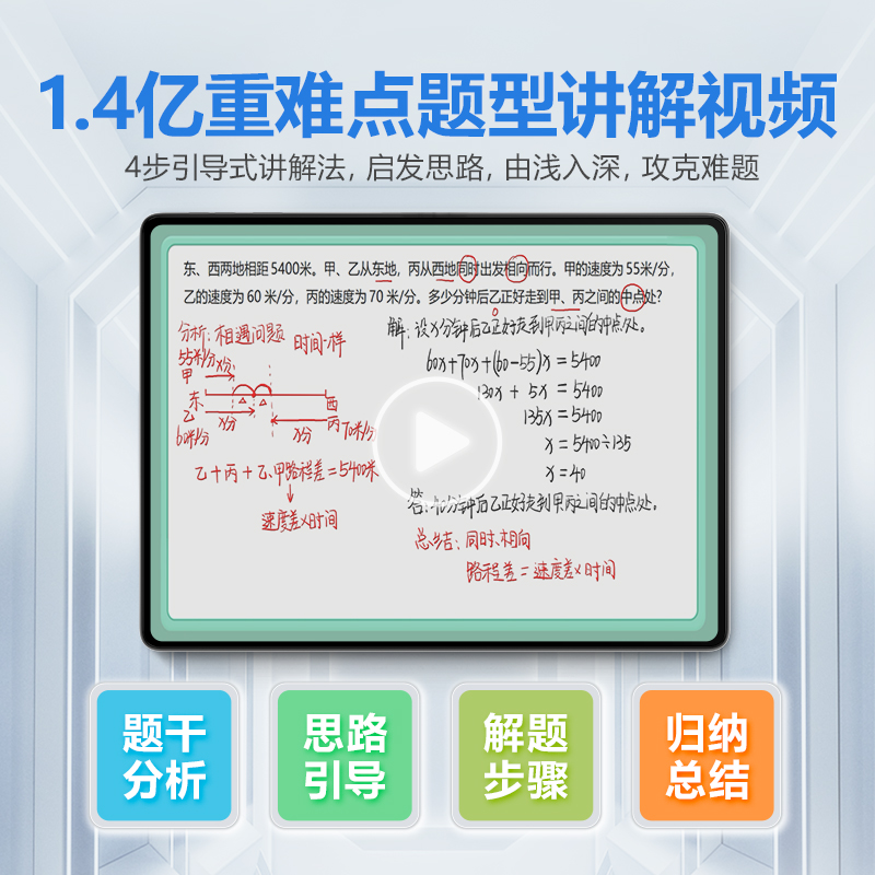 【官方旗舰】步步高学习机家教机A7小学一年级到高中护眼平板大屏同步点读机学习机官方旗舰店 - 图2