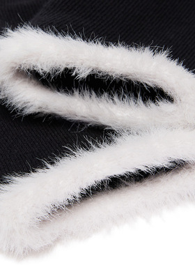 Dr.Martens马丁博士Faux Fur Sock 26秋新款舒适百搭透气弹力袜子