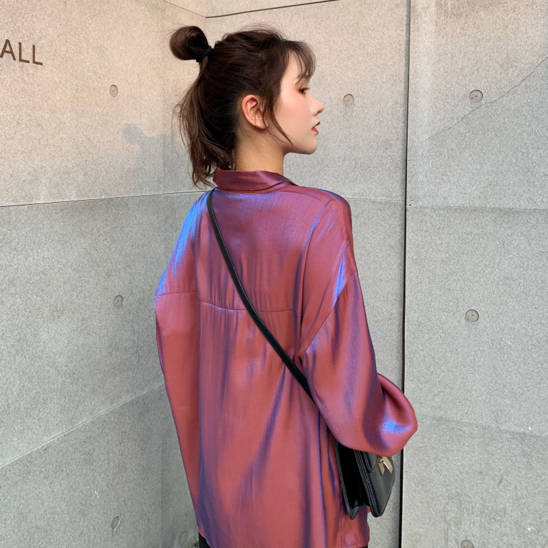 女上衣设计感小众2020新款人鱼衬衫 觅影衬衫