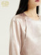 Sinon ແບບຈີນໃຫມ່ ປຸ່ມມຸກມຸກ Mulberry Silk Pajama Top