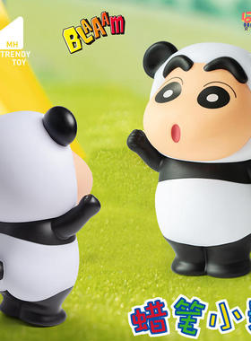 麦和搪胶卡通麦和蜡笔小装饰摆件