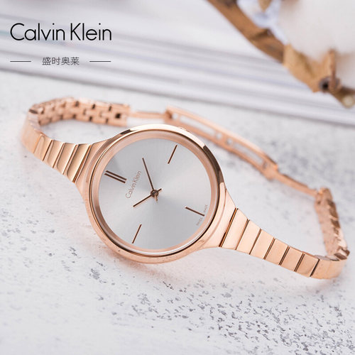 Calvin Klein正品小金表ins风石英简约手表 - 图3