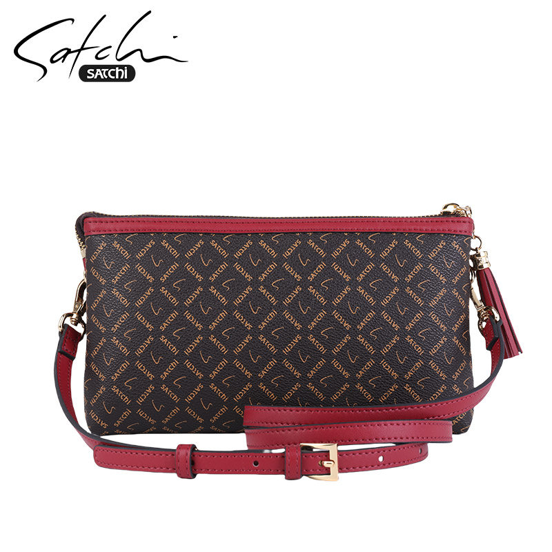 沙驰女包新款包包时尚百搭质感单肩包女式百搭斜挎包女小方包潮流,淘宝优惠券,粉丝福利购,淘宝优惠卷