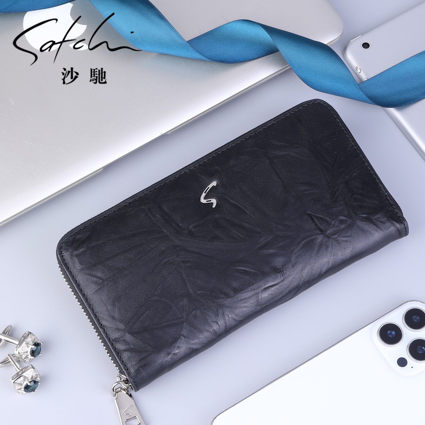 沙驰手包男真皮2026新款手拿包商务男士牛皮手抓包多卡位长款钱包,淘宝优惠券,粉丝福利购,淘宝优惠卷