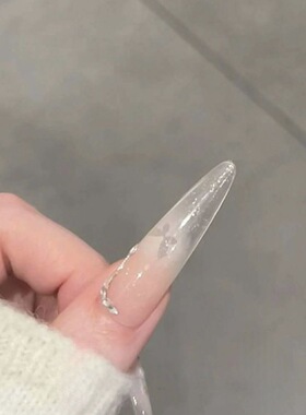 【冰露晨蝶】气质纯欲风高级冰透仙气蝴蝶带钻纯手工可拆卸穿戴甲