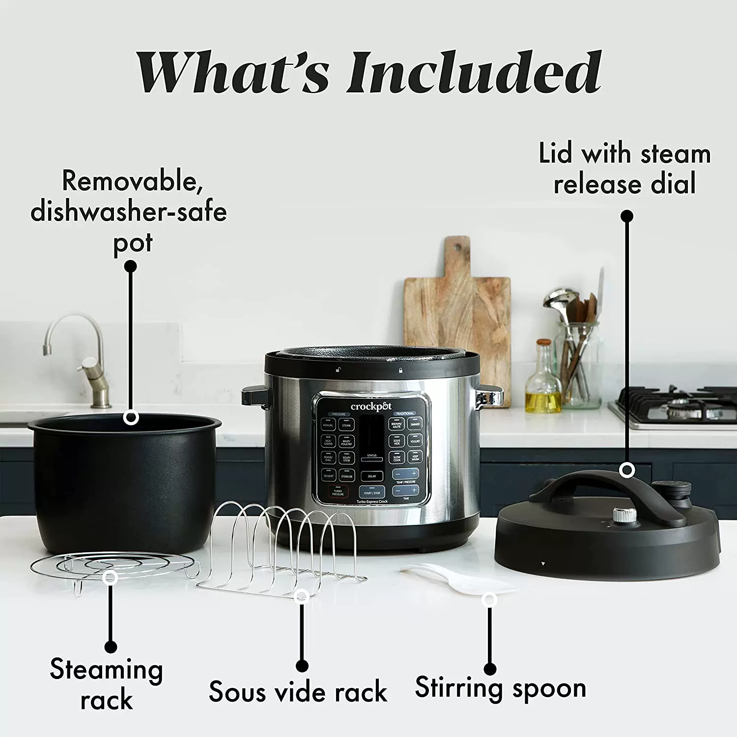 British purchasing CROCKPOT TURBO MULTICOOOR CSC062 Multifunctional Pressure Pressure Cooker 14 -in -1