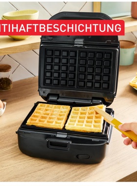 德国代购Tefal SW8674F0 Sandwich & Waffle Iron 三明治华夫饼机