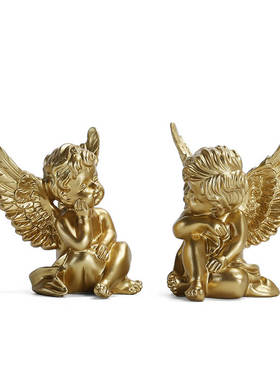 爱神丘比特金色小天使装饰品摆件