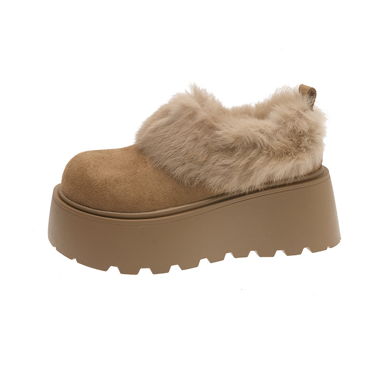 英伦风气质厚底增高深口单鞋女2025新款女冬季加绒加厚爆款勃肯鞋,淘宝优惠券,粉丝福利购,淘宝优惠卷