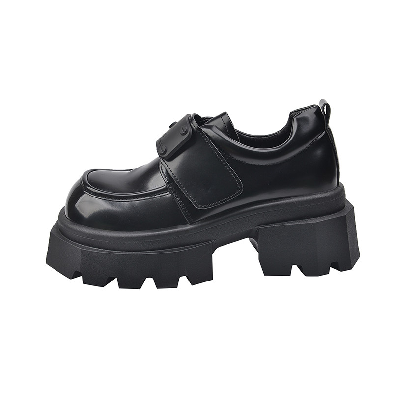 英伦风百搭黑色厚底增高小皮鞋女单鞋2025新款秋冬季玛丽珍乐福鞋,淘宝优惠券,粉丝福利购,淘宝优惠卷