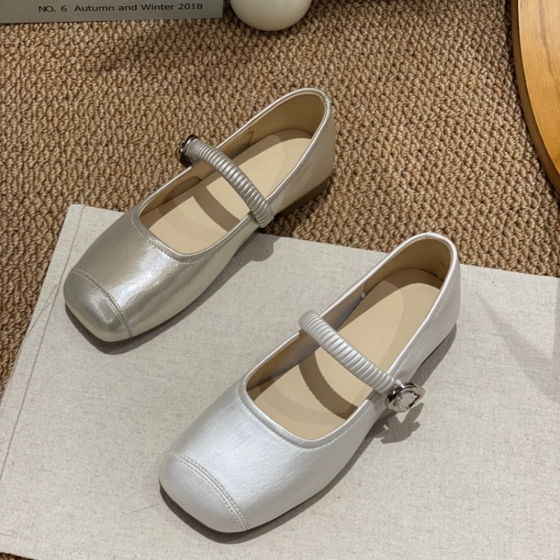 2026春季爆款法式方头玛丽珍鞋女一字带平底软底百搭浅口单鞋春季,淘宝优惠券,粉丝福利购,淘宝优惠卷