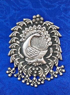 阿富汗印度孔雀花朵百搭大气吊坠