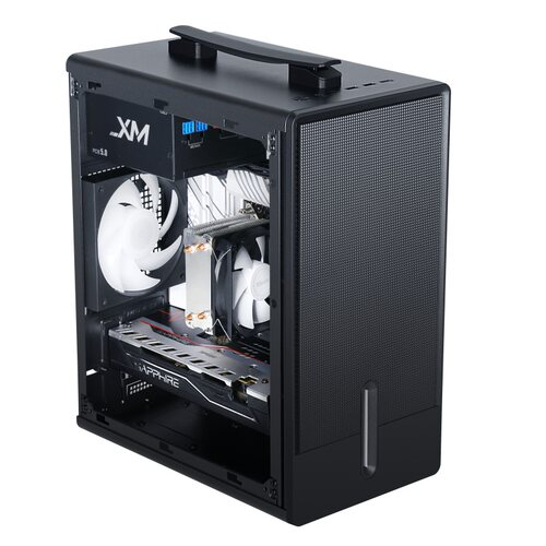 先马匠心电脑主机箱 手提办公商务台式机8CM厚钢板M-ATX主板 - 图3