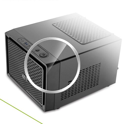 金河田mini预见N1电脑机箱主机箱时尚迷你小机箱HTPC水冷机箱MATX - 图1